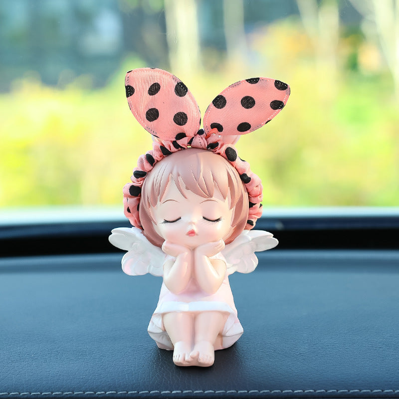 Car Ornaments Cute Angel Car Interior Decoration Supplies