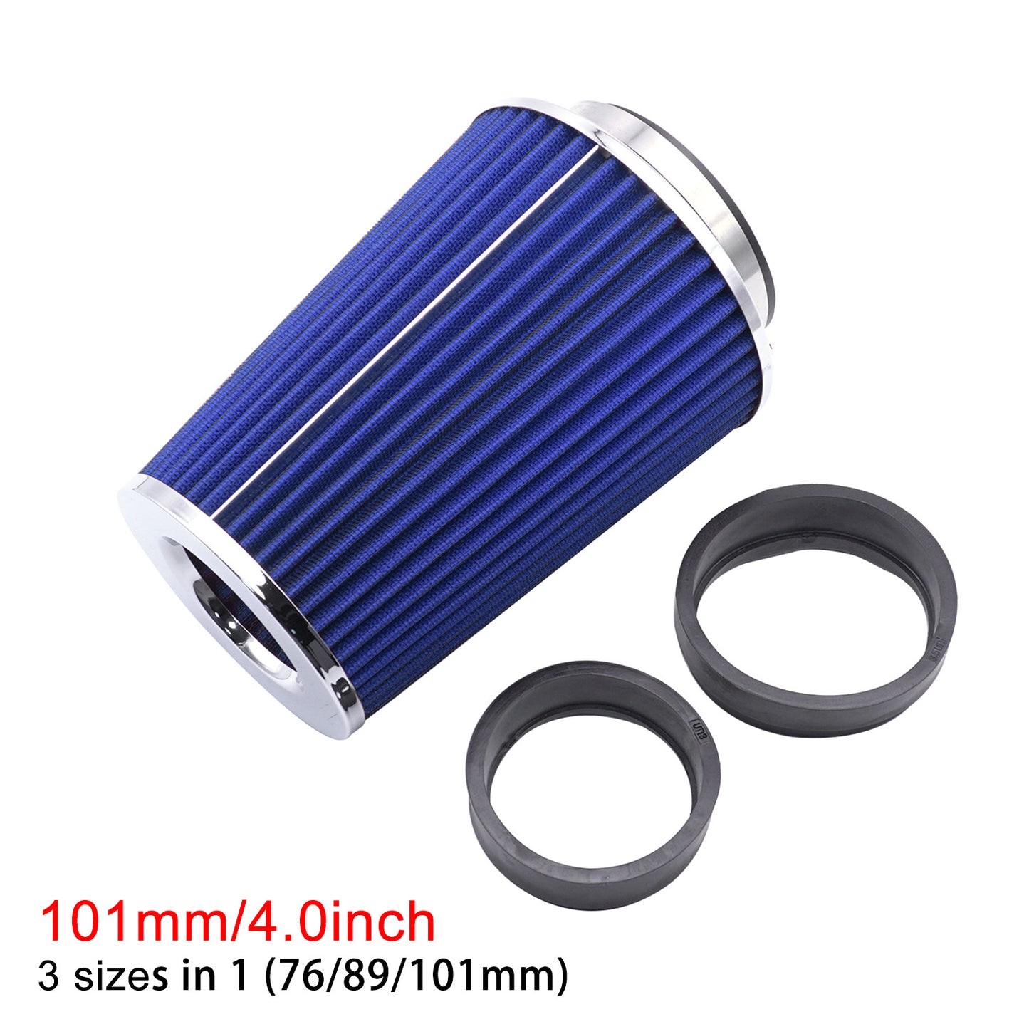 Automotive intake air filter element - mushroom - shaped air filter