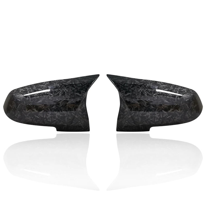 1Pair Side Rearview Wing Mirror Cover Caps For BMW 1 2 3 4 Series F20 F30 F31 F32 F34 F36 E84 2014 -2018 ABS Gloss Black