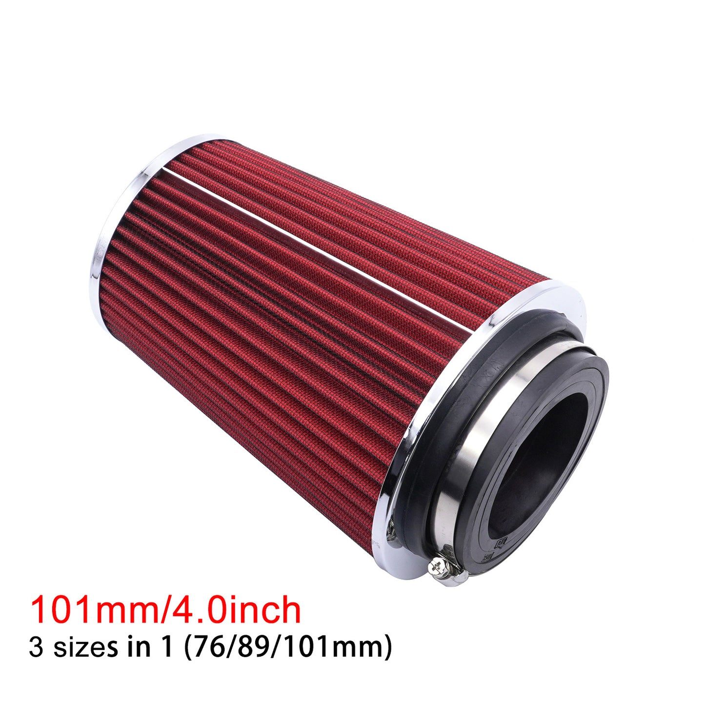 Automotive intake air filter element - mushroom - shaped air filter