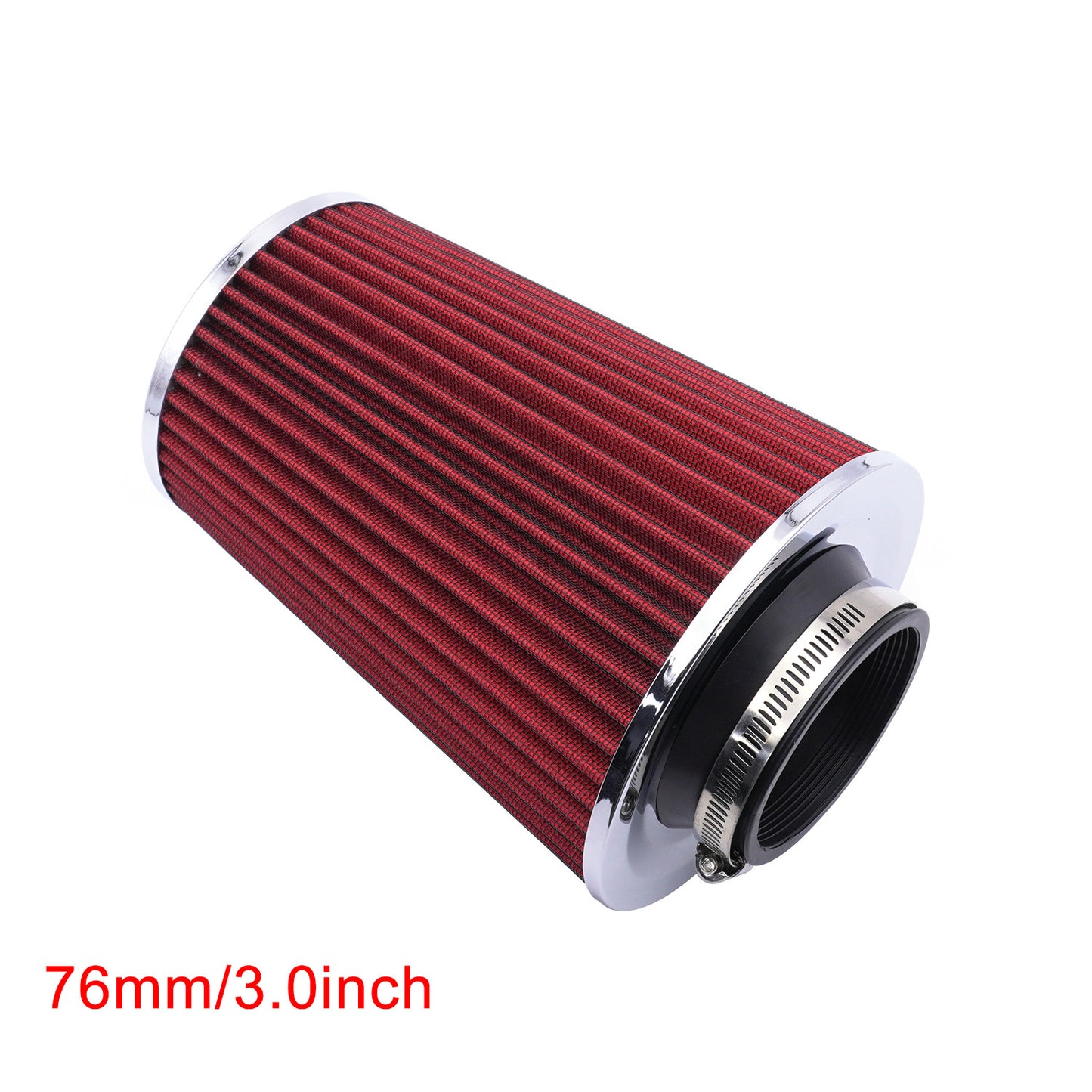Automotive intake air filter element - mushroom - shaped air filter