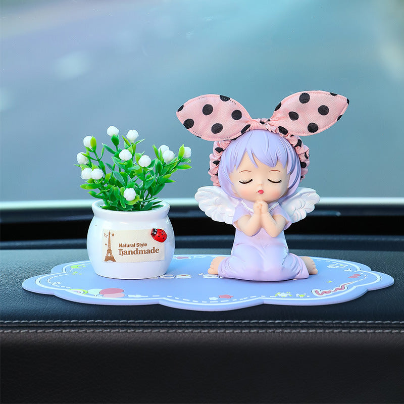 Car Ornaments Cute Angel Car Interior Decoration Supplies