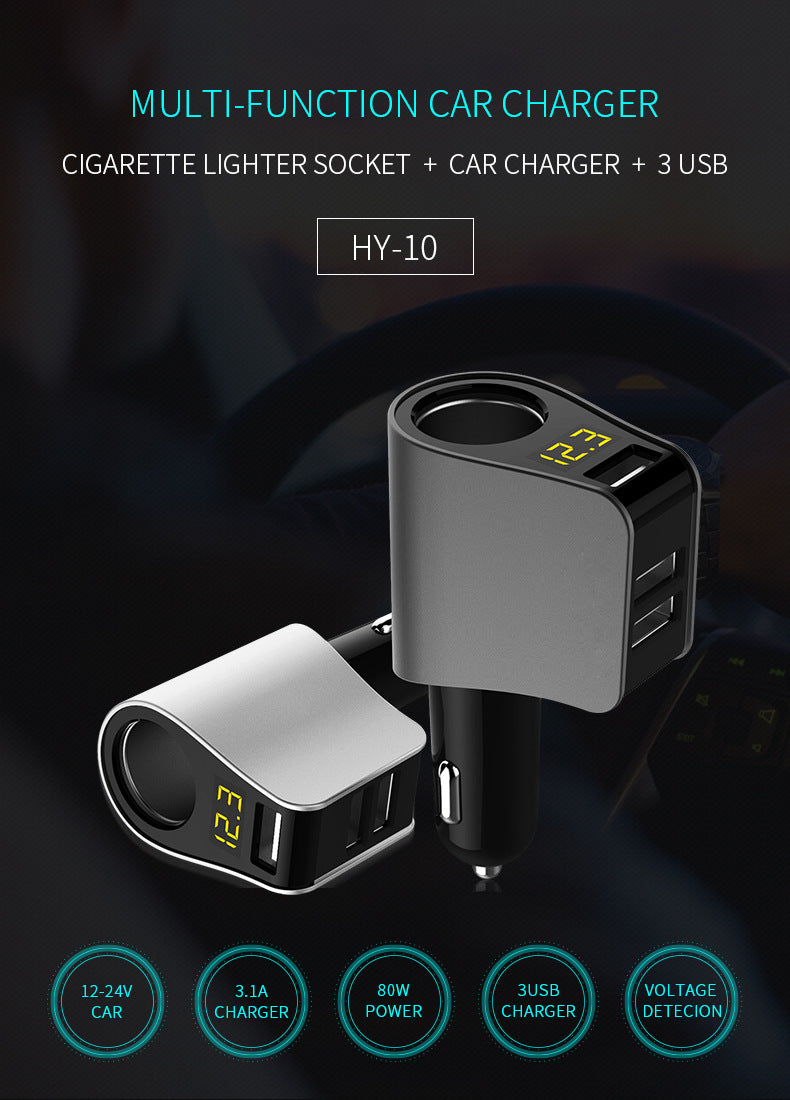 126W Fast Charging Car Charger – 2-in-1 Car Charger with Dual USB Ports