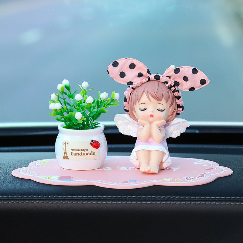 Car Ornaments Cute Angel Car Interior Decoration Supplies