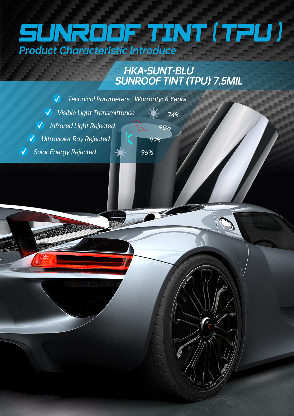 Sunroof Tint (TPU)