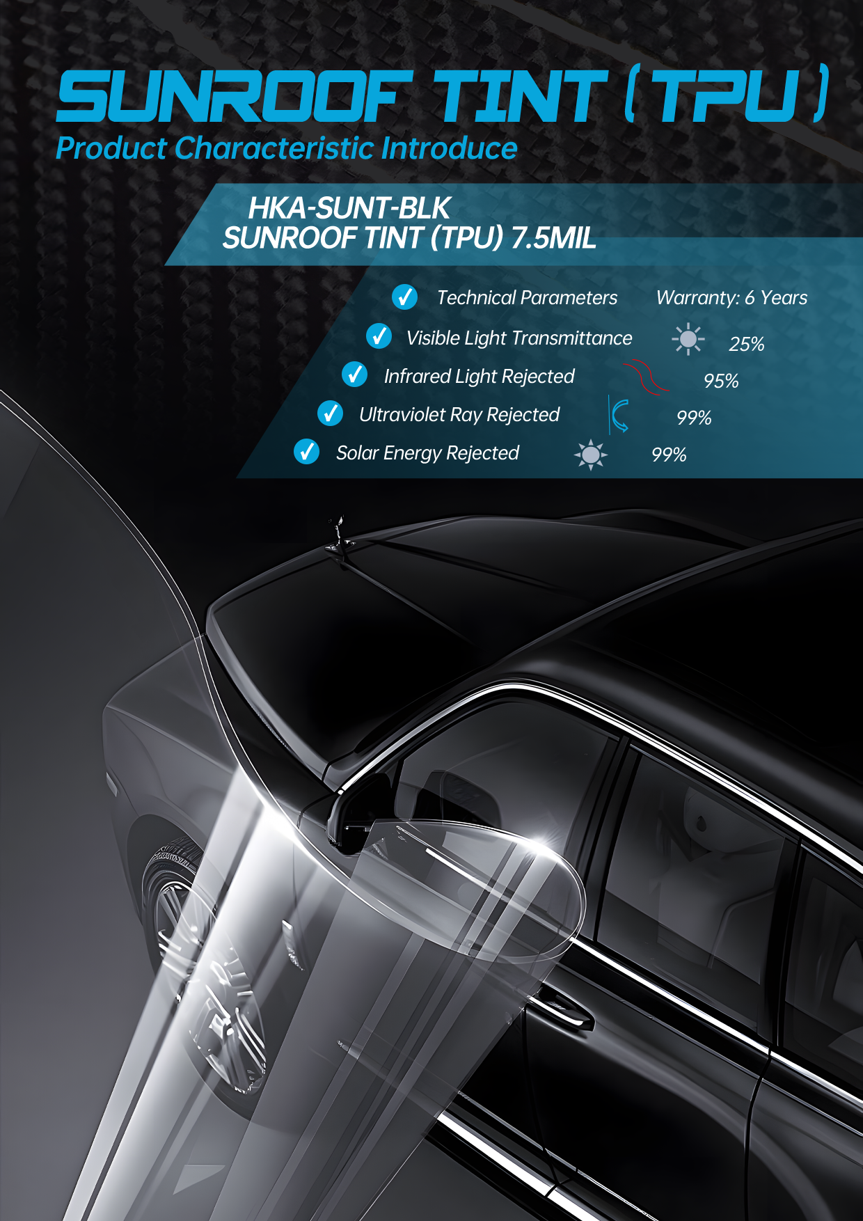 Sunroof Tint (TPU)