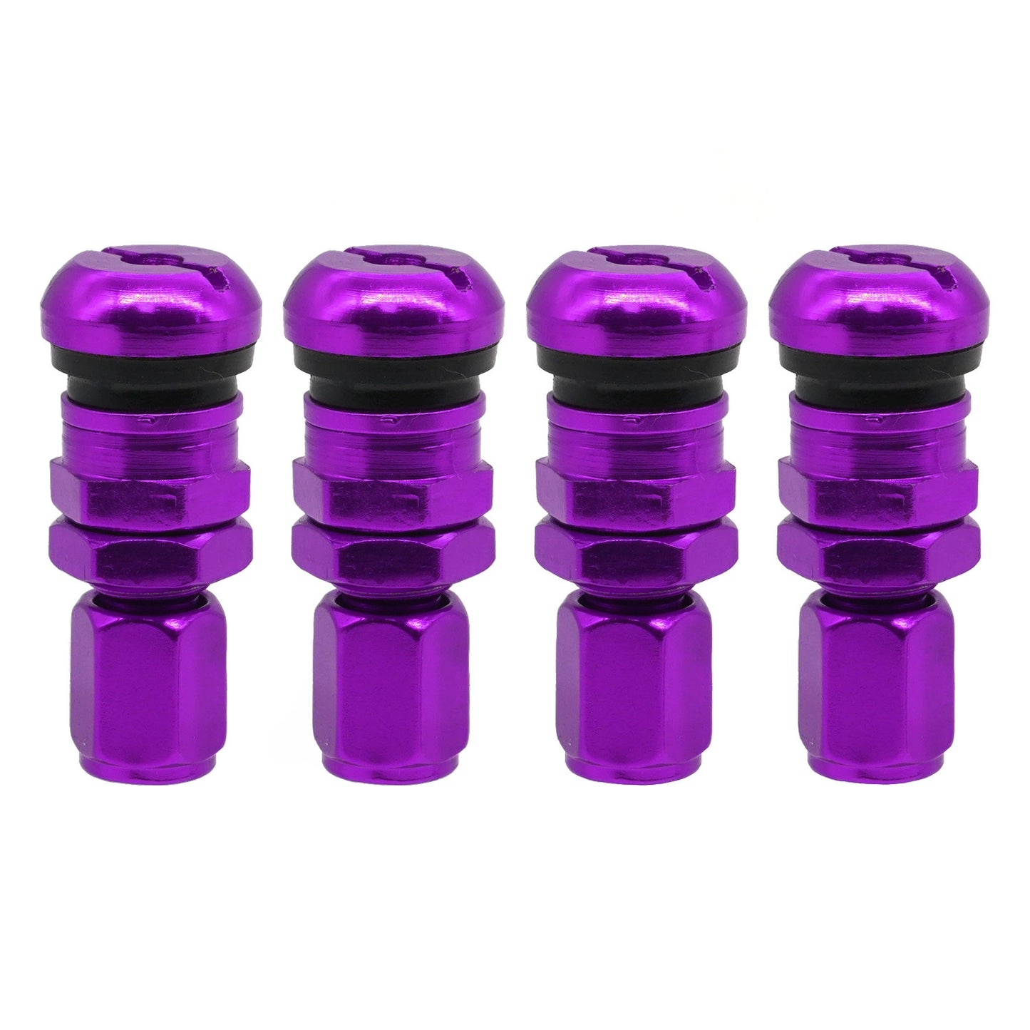 Automobile tire aluminum alloy snap-in valve stem, wheel valve cap, valve core