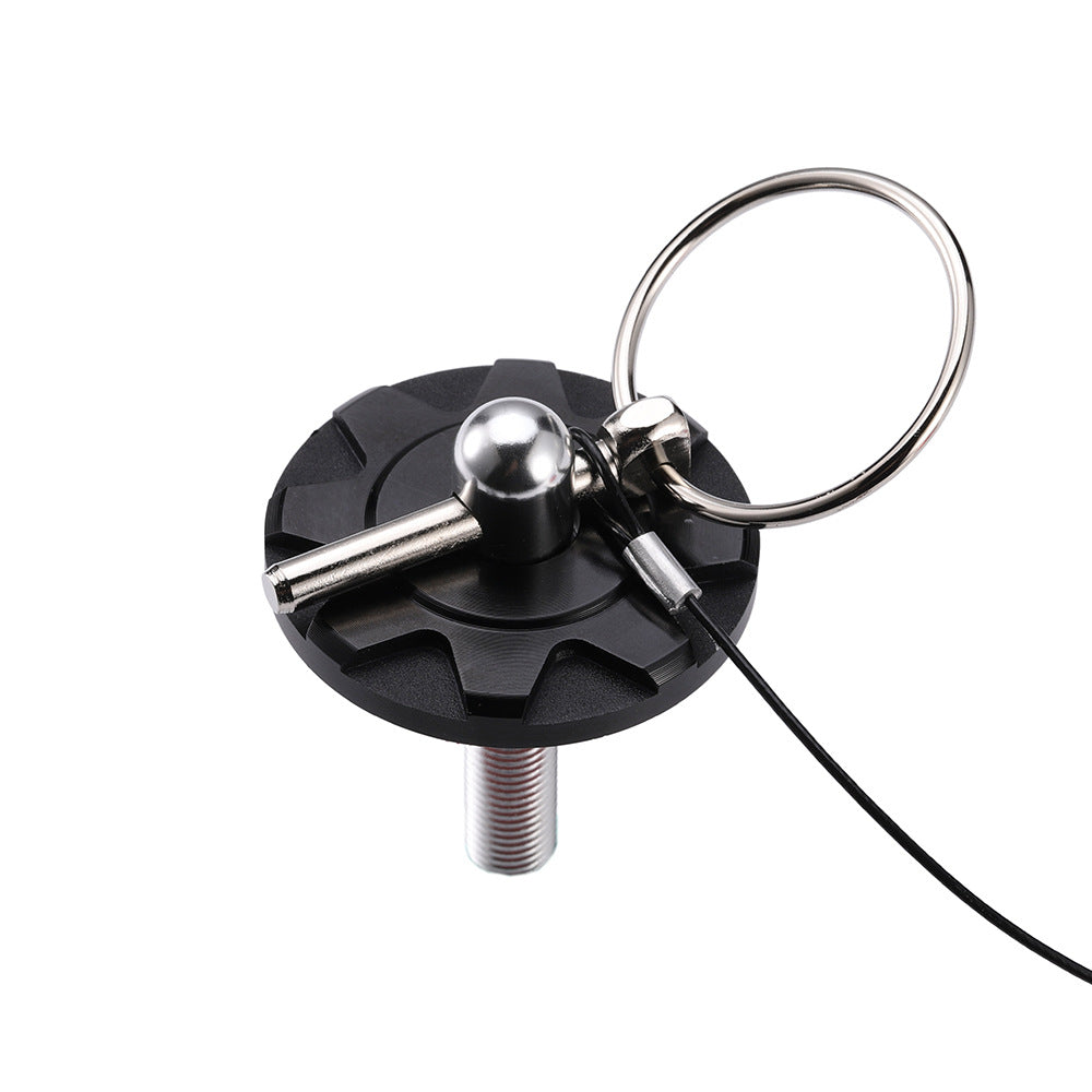 Automotive engine hood lock modified cable-operated hood lock made of aluminum alloy