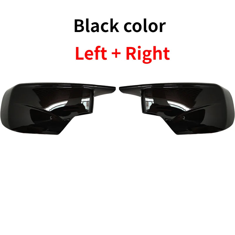 Carbon Fiber Pattern Black Side Mirror cover Caps Replacement for BMW E46 316i 318i 318d 320d 320i 325i 328i 330d 330i 1998-2005