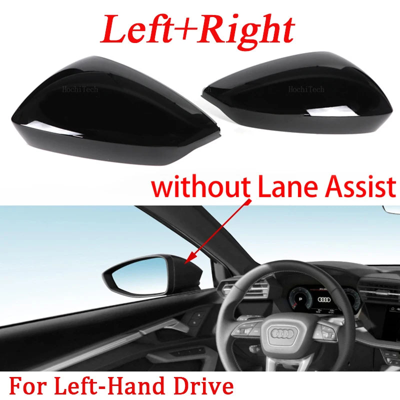 Mirror Cap Wing Side Mirror Cover Fit For Audi A3 S3 RS3 8Y RS3 Replacement