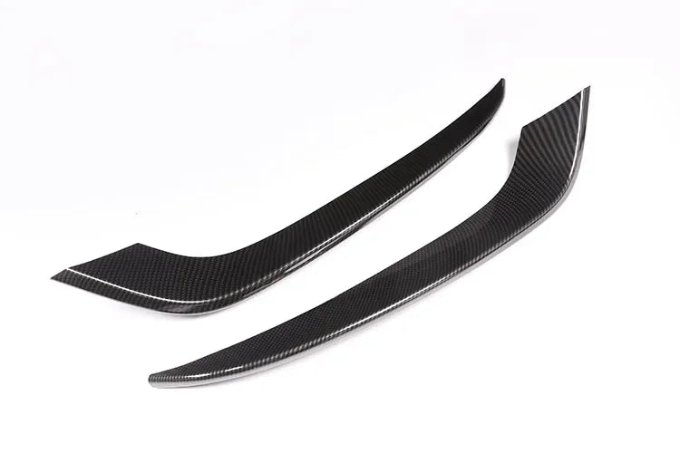 Carbon Fiber Style For BMW 3 Series GT Gran Turismo F34 2013-2018 ABS Chrome Front Fog Lamp Strips EyeLid Trim Car Accessories