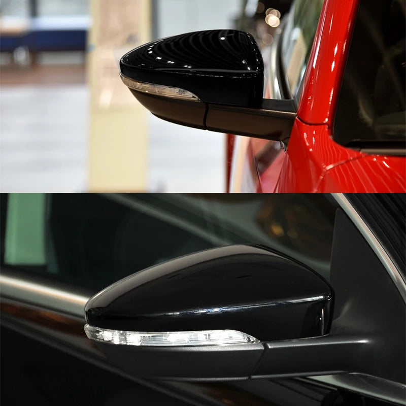 High Quality For VW Volkswagen Passat B7 Scirocco Beetle CC Eos JETTA MK6 Carbon fiber pattern Replacement Rearview Mirror Cover