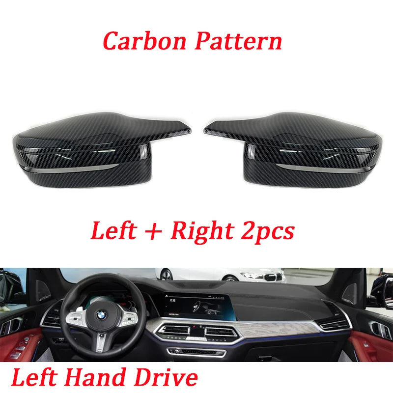 Mirror Cover M Style Car Side Rearview Mirror Cover Cap For BMW 3 4 5 7 8 Series G20 G21 G30 G38 G22 G23 G11 G12 G15 G16 LHD RHD