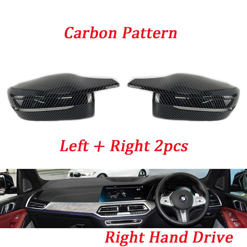 Mirror Cover M Style Car Side Rearview Mirror Cover Cap For BMW 3 4 5 7 8 Series G20 G21 G30 G38 G22 G23 G11 G12 G15 G16 LHD RHD