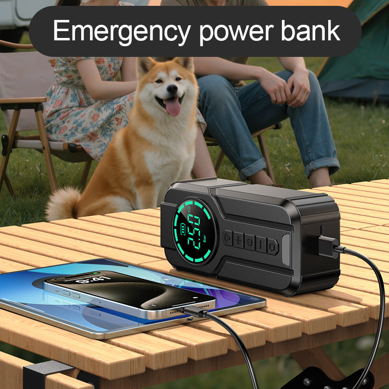 Car emergency starter power supply, car air compressor all-in-one machine, car battery emergency device