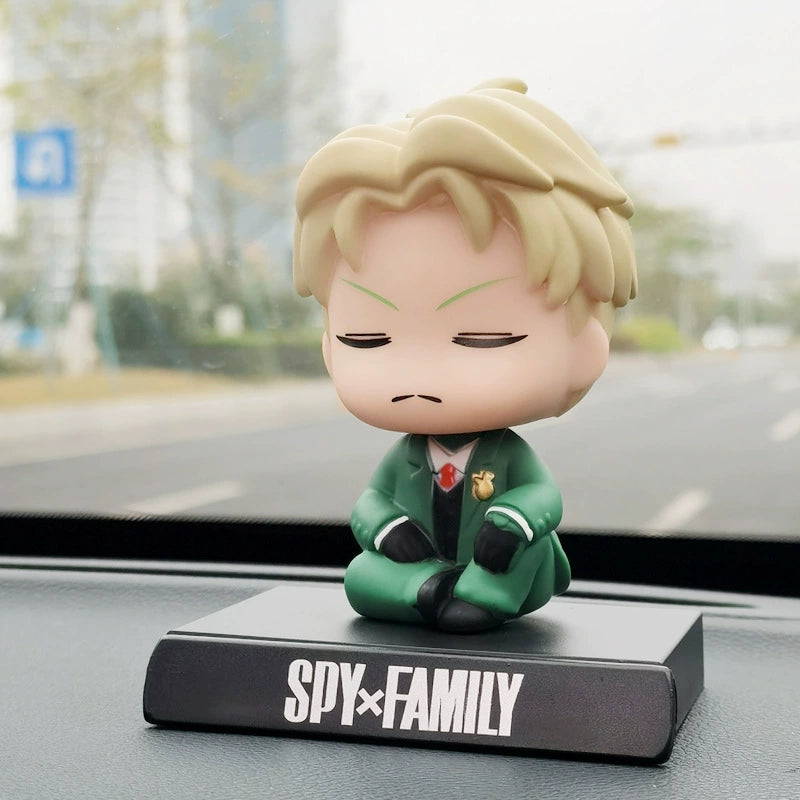 Spy×Family cartoon car ornaments, nodding dolls, car interior accessories, decorative dolls