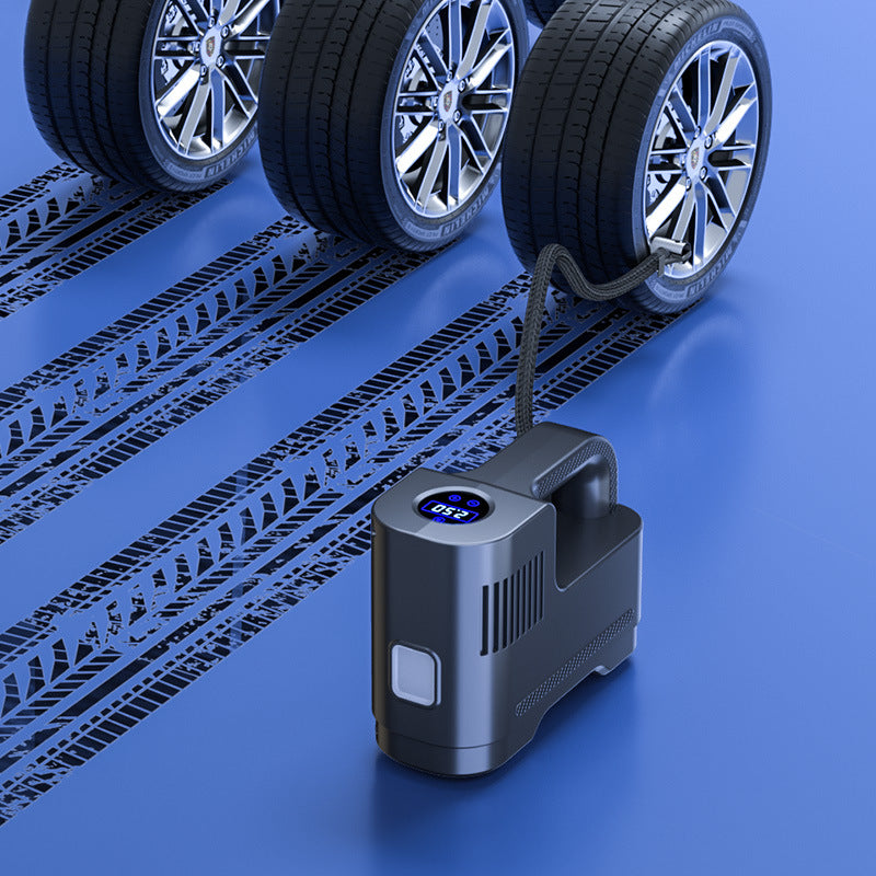 Portable Wireless Smart Car Air Pump – Electric Inflator with Digital Display