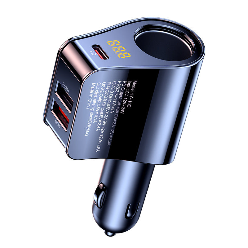 126W Fast Charging Car Charger – 2-in-1 Car Charger with Dual USB Ports