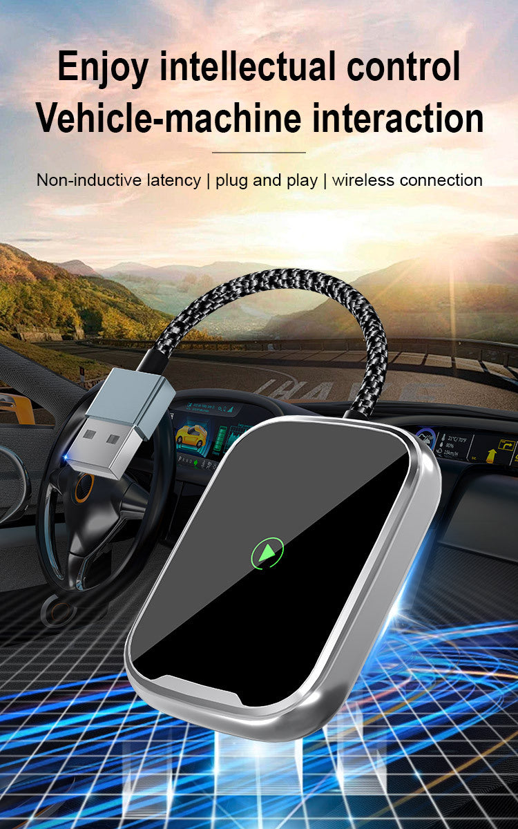 Wired to Wireless CarPlay and Android Auto Adapter