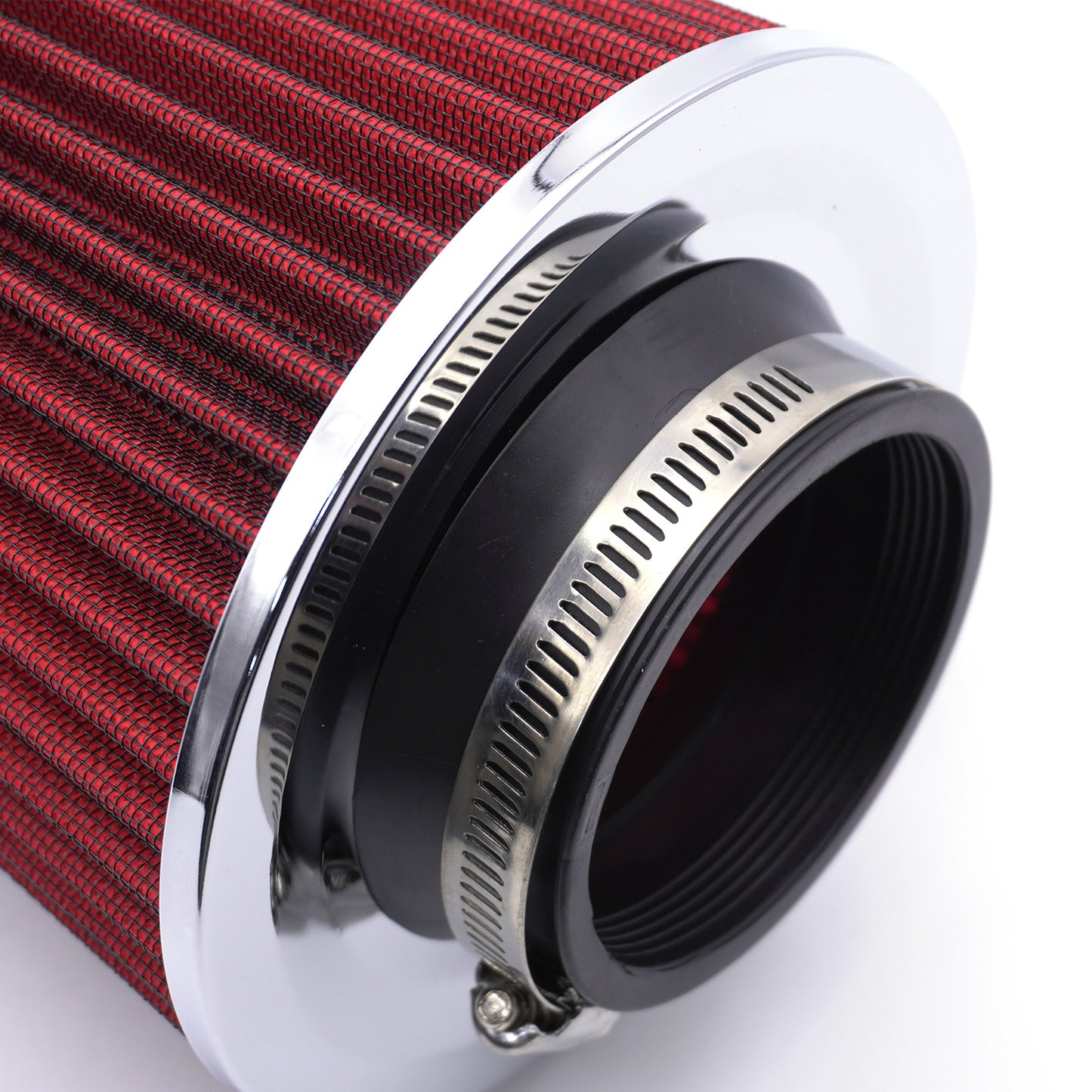 Automotive intake air filter element - mushroom - shaped air filter