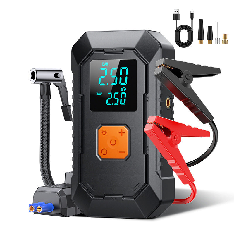 Car emergency starter power supply and air compressor all-in-one machine