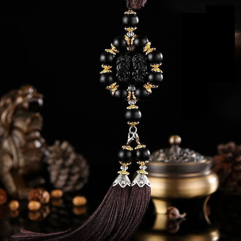 Car pendant, imitation agate round shape, car interior decoration items