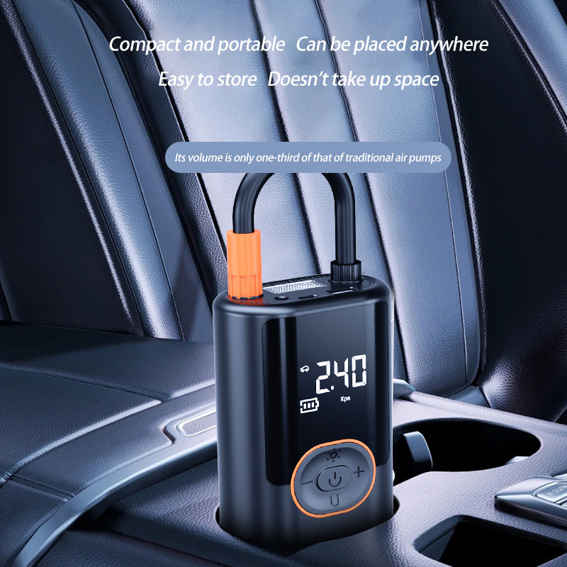 Vehicle-mounted portable air compressor, high-pressure inflation for cars, fast charging