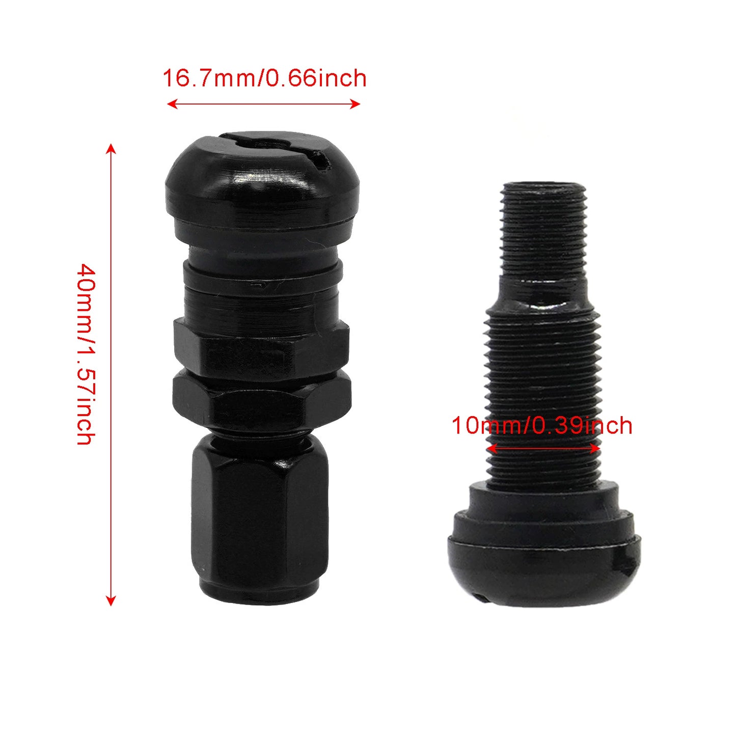 Automobile tire aluminum alloy snap-in valve stem, wheel valve cap, valve core