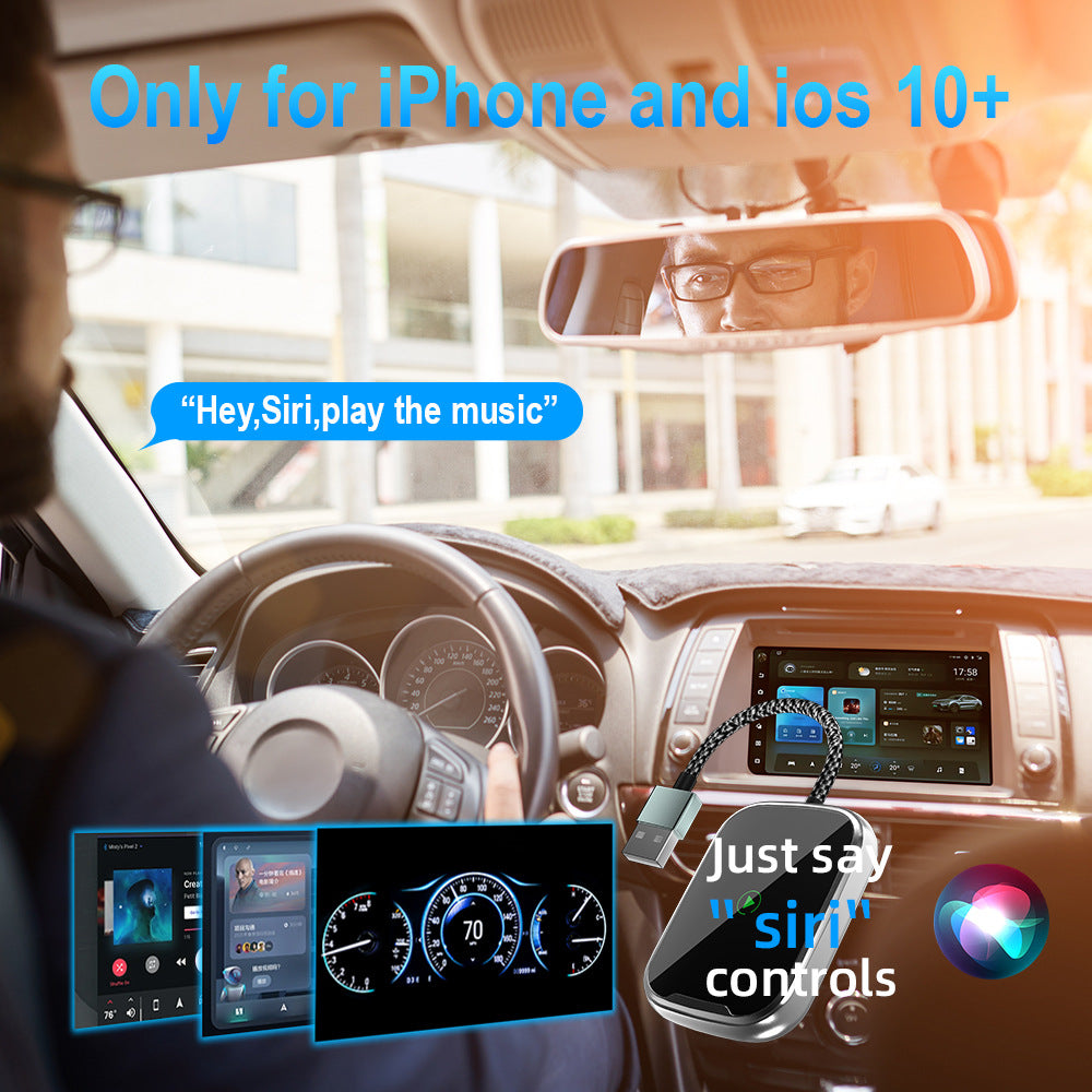 Wired to Wireless CarPlay and Android Auto Adapter