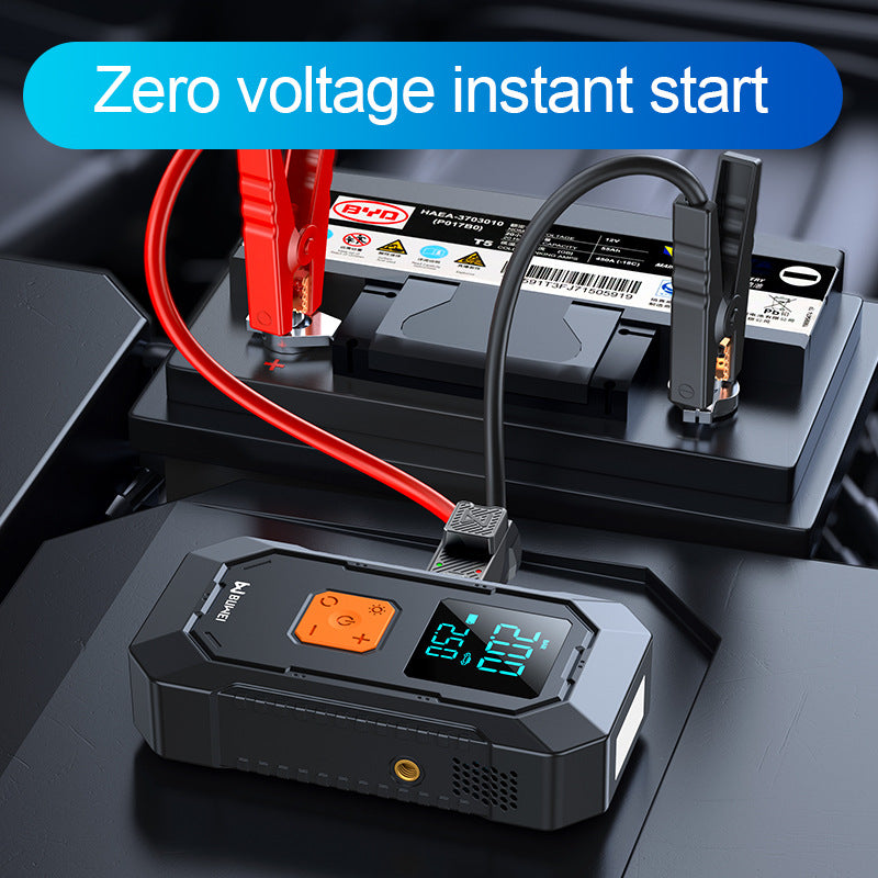 Car emergency starter power supply and air compressor all-in-one machine