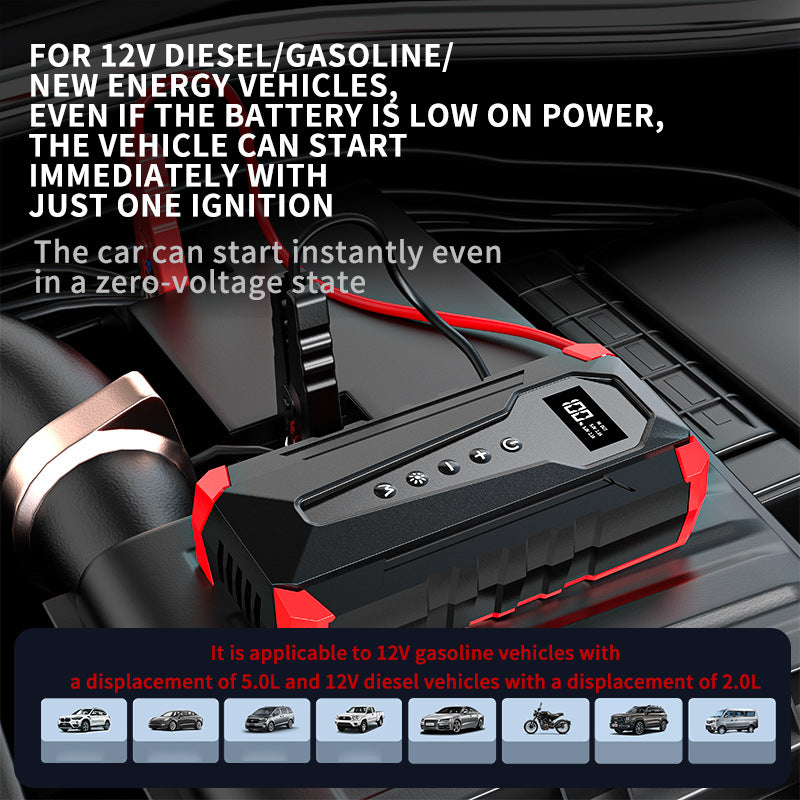 Car emergency starting power supply, 12V battery ignition