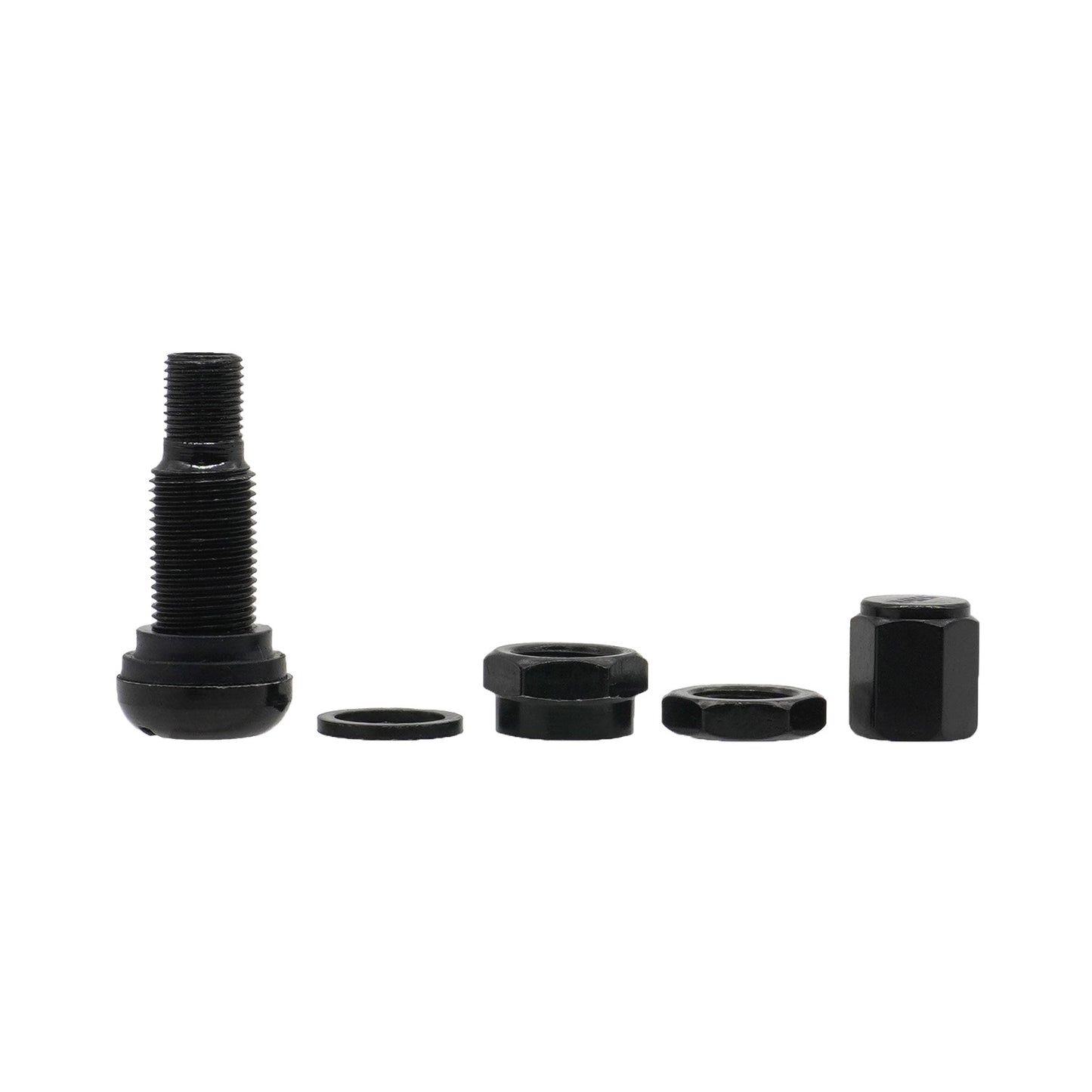 Automobile tire aluminum alloy snap-in valve stem, wheel valve cap, valve core