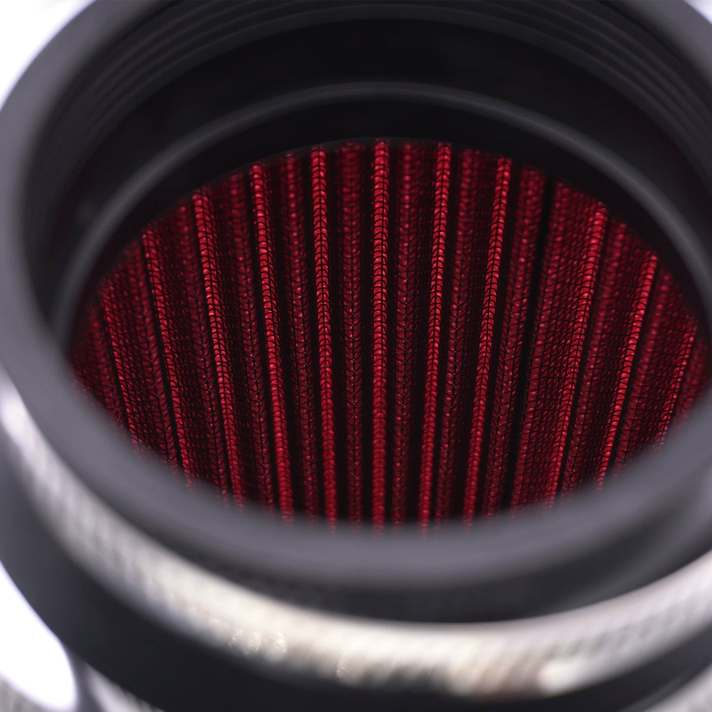 Automotive intake air filter element - mushroom - shaped air filter