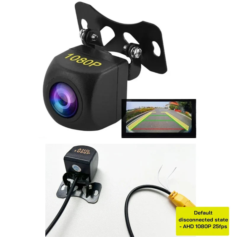 Universal HD 1080P AHD Car Rear Camera 170 Wide Angle CVBS CCD for Car Radio Night Vision and Waterproof Vehicle Parking Reverse