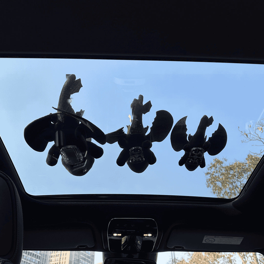Car Roof Mounted Toy Small Dragon Car Decoration Figurine External Accessory