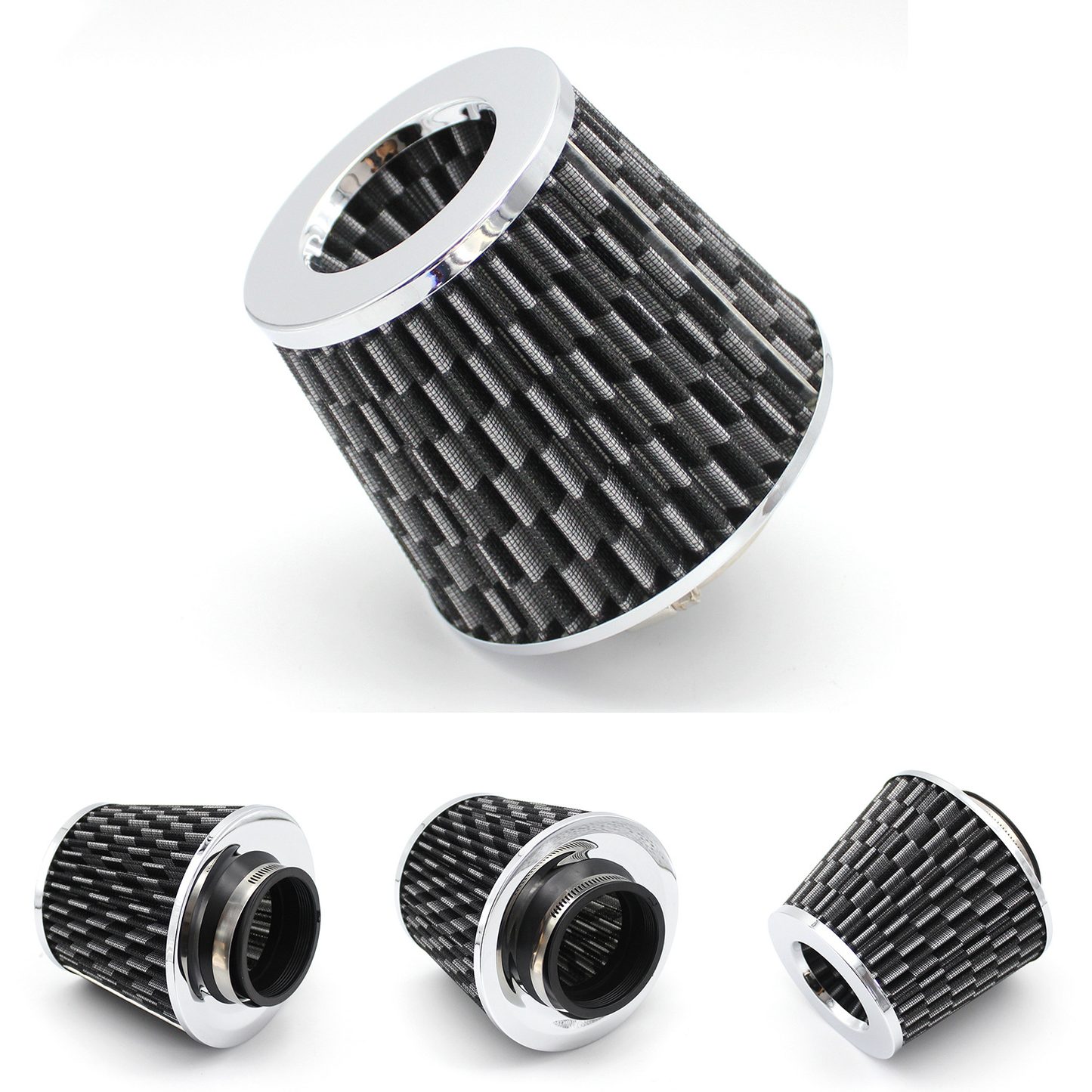 Automotive Cold Air Intake Mushroom - shaped Air Filter, 3 - inch (76mm) Filter