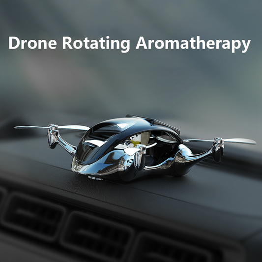 Solar-powered aromatherapy car interior ornament and drone aromatherapy
