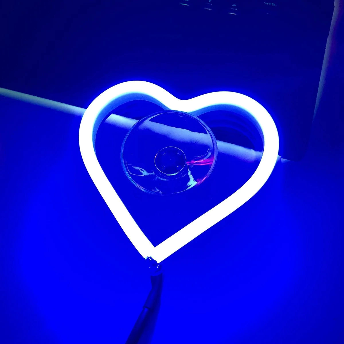 Style Window Neon - themed Interior Decoration Heart - shaped Glowing LED Ambient Light