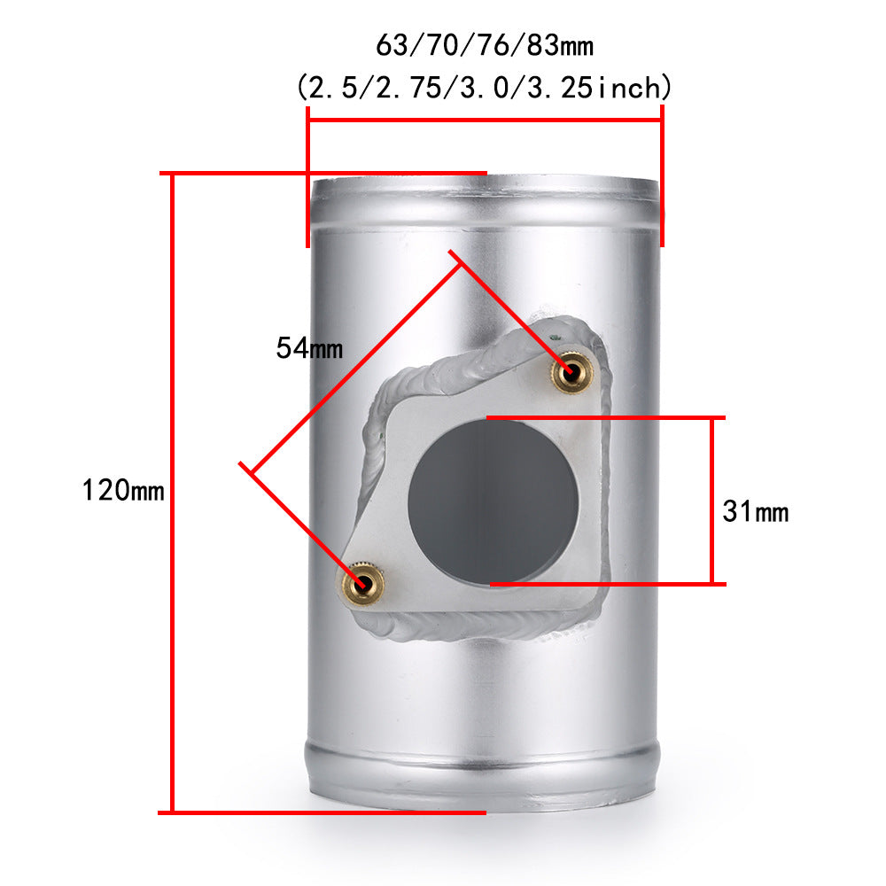 Automobile intake pipe sensor flange air flow meter base, applicable to Toyota and Mazda