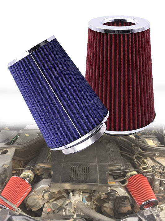 Automotive intake air filter element - mushroom - shaped air filter