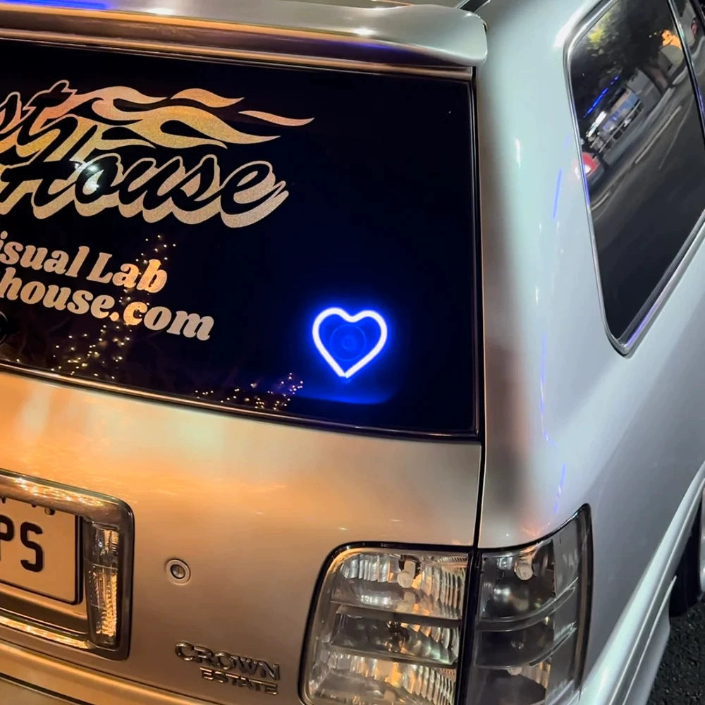 Style Window Neon - themed Interior Decoration Heart - shaped Glowing LED Ambient Light