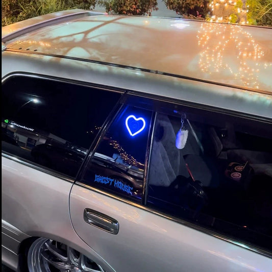 Style Window Neon - themed Interior Decoration Heart - shaped Glowing LED Ambient Light
