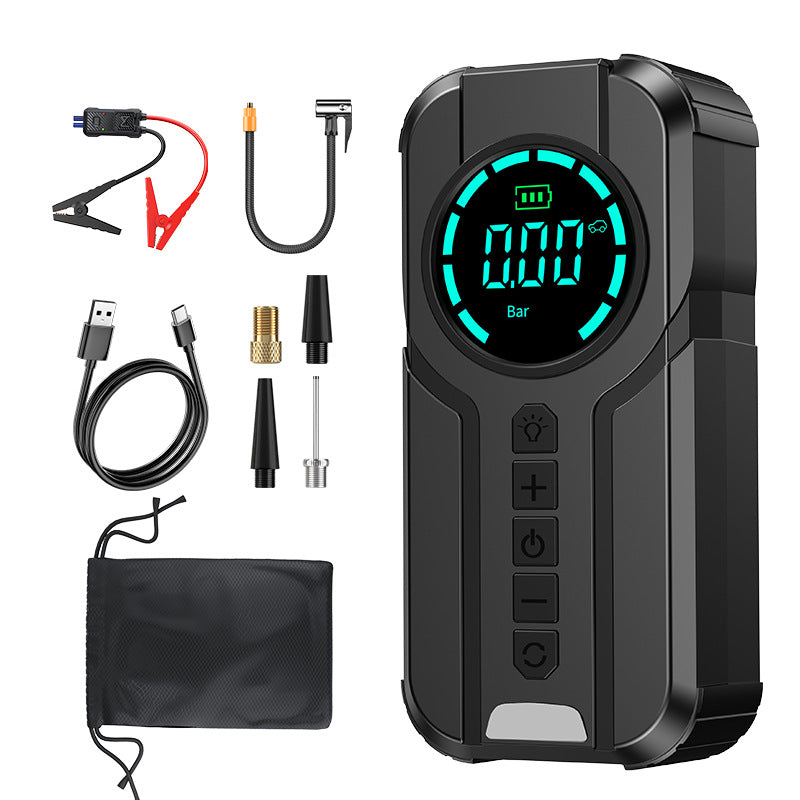 Car emergency starter power supply, car air compressor all-in-one machine, car battery emergency device