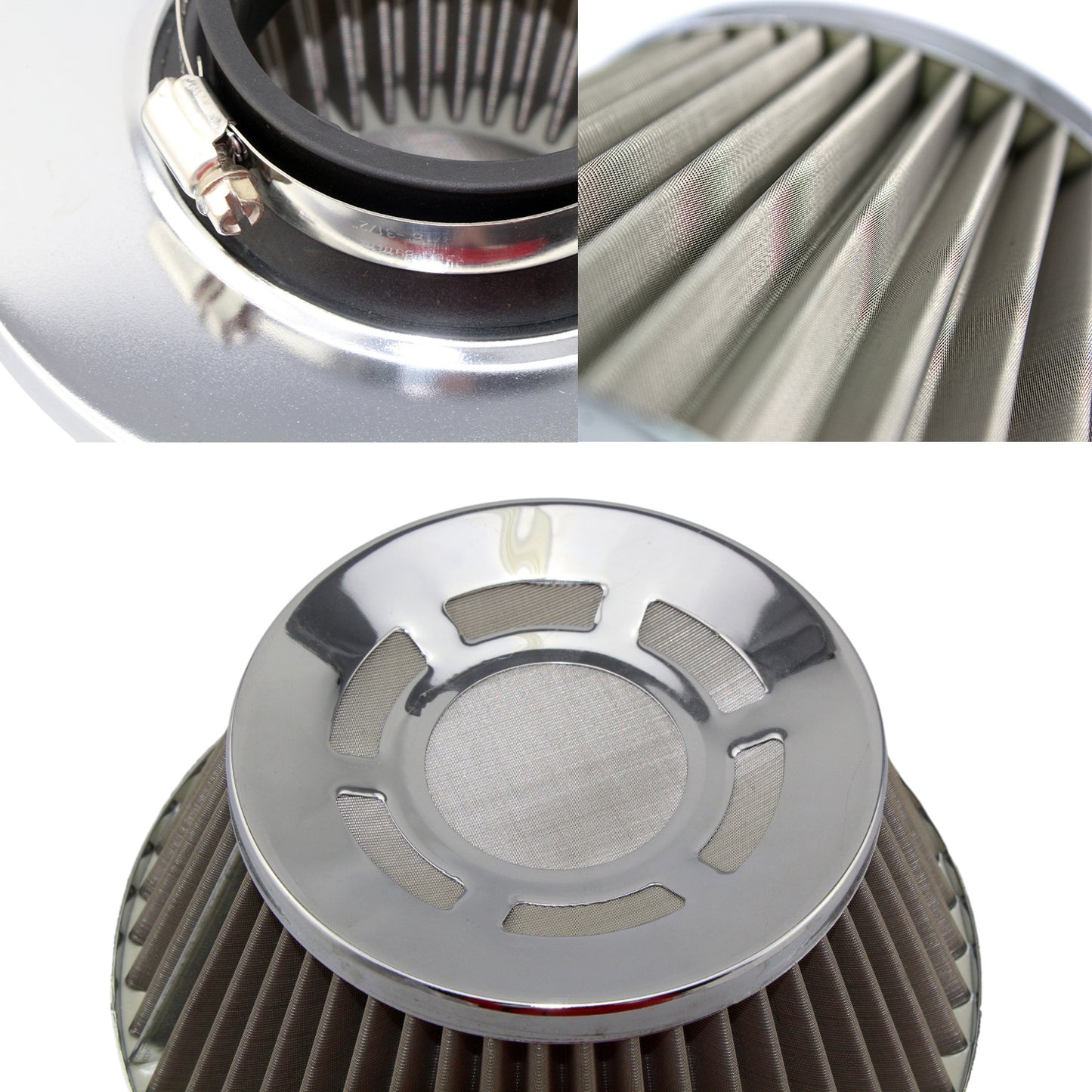Stainless Steel Mesh Filter Element of Mushroom-shaped Air Filter for Automotive Engine Intake