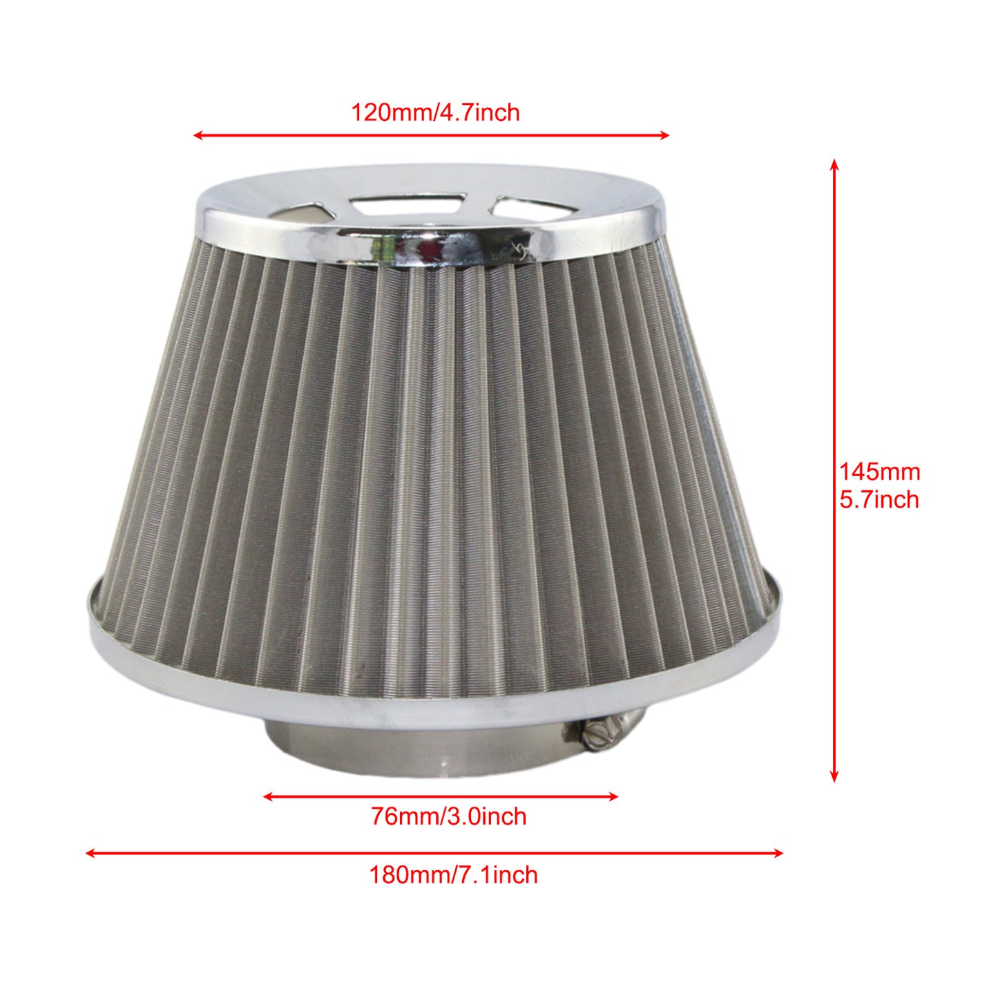 Stainless Steel Mesh Filter Element of Mushroom-shaped Air Filter for Automotive Engine Intake