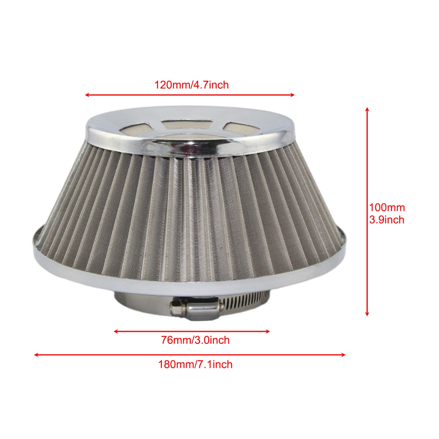 Stainless Steel Mesh Filter Element of Mushroom-shaped Air Filter for Automotive Engine Intake